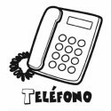 telefono para colorear