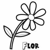 Dibujo de una flor para imprimir y colorear