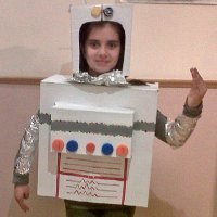 Un disfraz de robot para los niños
