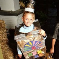 Un disfraz de caja sorpresa para los niños
