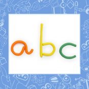 Abecedario de plastilina de colores para niños