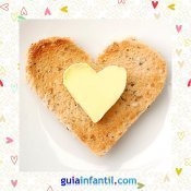 Tostada con queso. Recetas saladas con corazón