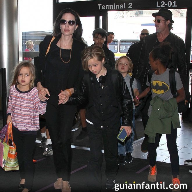Resultado de imagen para Brad Pitt  con sus hijos