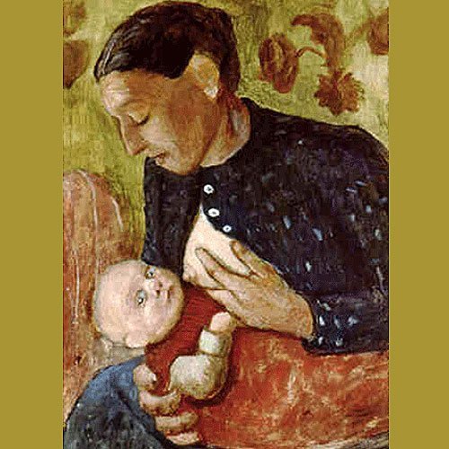 'Madre dando el pecho', de Becker. El arte de amamantar