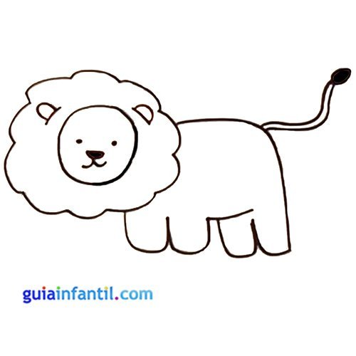 Dibujar un leon facil - Imagui