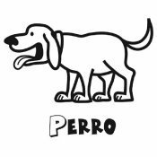 Dibujo de un perro para imprimir y colorear