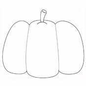 Dibujo de calabaza para imprimir y pintar