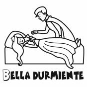 Dibujo de la Bella Durmiente para colorear