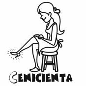 Dibujo de Cenicienta para imprimir y pintar
