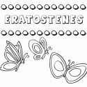 Eratóstenes: dibujos de los nombres para colorear, pintar e imprimir