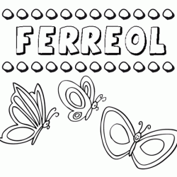 Ferreol: dibujos de los nombres para colorear, pintar e imprimir