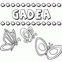Gadea: dibujos de los nombres para colorear, pintar e imprimir