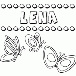 Lena: dibujos de los nombres para colorear, pintar e imprimir