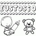 Dibujo del nombre Eustosio para colorear, pintar e imprimir
