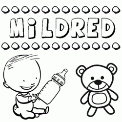 Mildred origen y significado del nombre para niña Mildred