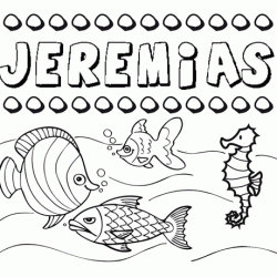 ... para colorear pintar e imprimir dibujo del nombre jeremias para