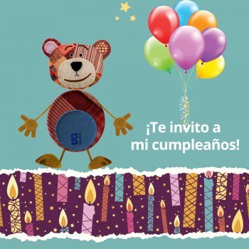 Invitaciones de cumpleaños con el Oso Traposo para imprimir