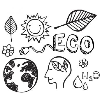 Dibujos para colorear con los niños del medio ambiente