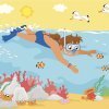 Dibujos para colorear de la playa