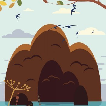 Dibujos para colorear de la montaña