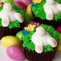 Ideas para decorar muffins de Pascua