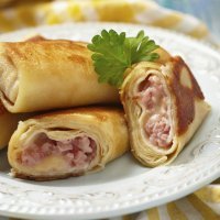 Rollitos de jamón y queso con mucha imaginación
