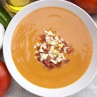 Salmorejo andaluz suave para niños