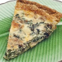 Quiche de espinacas y champiñones, sana y fácil para los niños