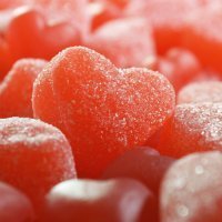 Gominolas caseras para niños en forma de corazón