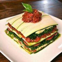 Lasaña vegetal sin horno, receta infantil baja en grasa