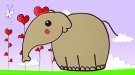 Cómo dibujar un elefante. Dibujos para niños de animales