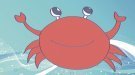 Cómo dibujar un cangrejo. Dibujos infantiles de animales marinos