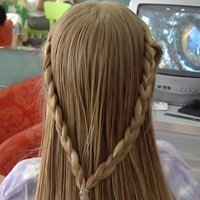 Recogido con dos trenzas, ideas de peinados