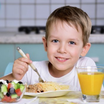 La cena ideal de los niños