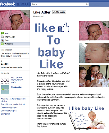 Like Adler en Facebook