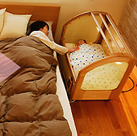 Cuna que tranquiliza el bebé