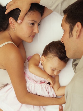 Familia con su bebé