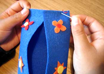 Coser las laterales
