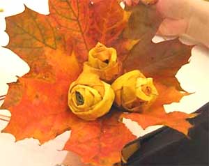 Un alegre y luminoso ramo de otoño