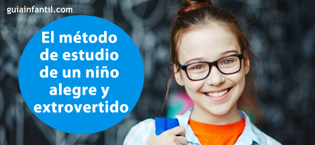 Como es el método de estudio de un niño alegre y extrovertido