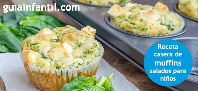 Receta de muffins de espinacas, tomate y queso