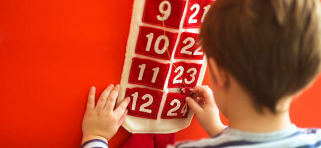 Un calendario navideño para hacer con los niños