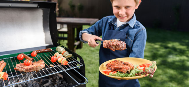 barbacoa para niñas y niños