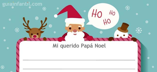 tercer modelo de carta para papá noel