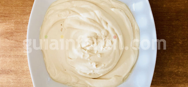 Helado de cheescake. Paso 1