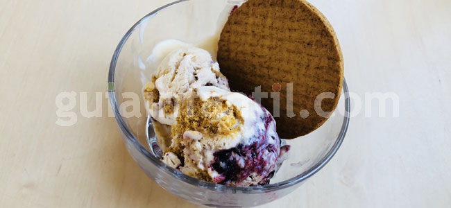 Helado de cheescake. Paso 5