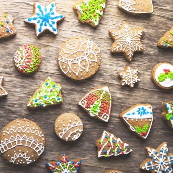 Galletas de Navidad caseras de colores