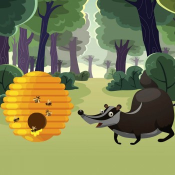 El tejón goloso. Poema corto y divertido para niños