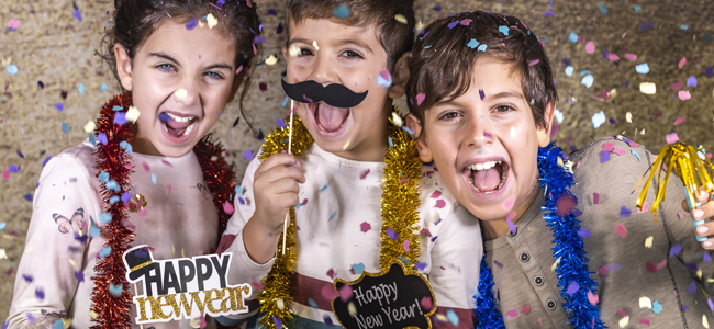 Pasar el Año nuevo con los niños