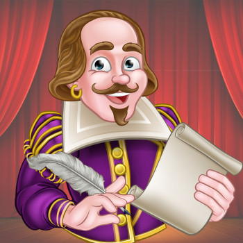 Divertida biografía en cuento de Shakespeare para leer con los niños